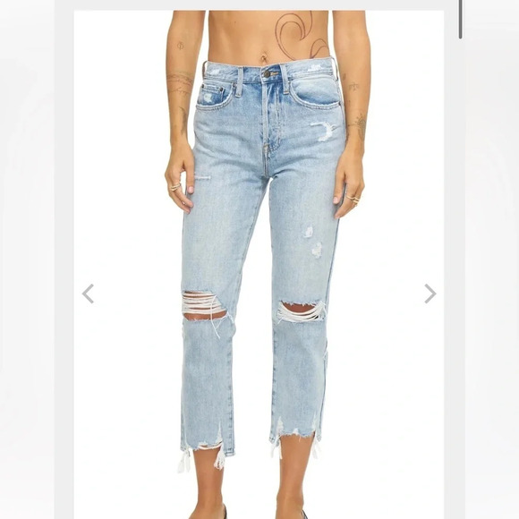 Pistola Light Wash Charlie Shore Distressed Button Fly Jeans, Women’s Size 27 - Picture 1 of 12